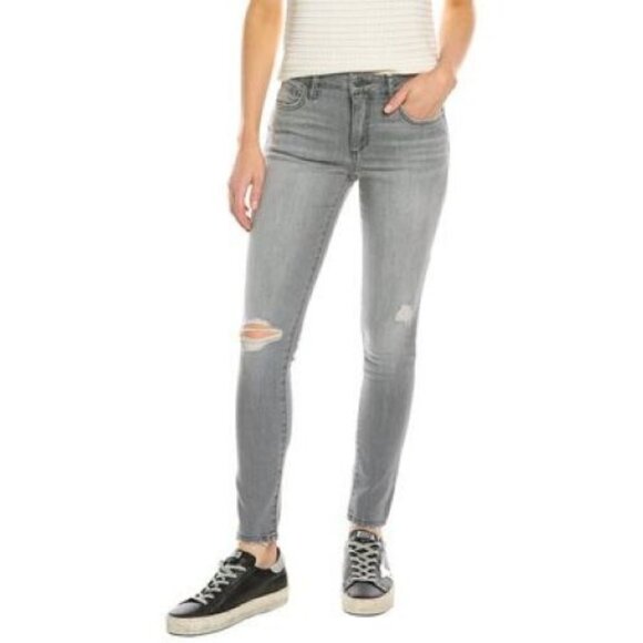 Joes Jeans Velma Curvy Skinny Ankle Womens 25 Gray Distressed Faded Denim NWT - Picture 3 of 3